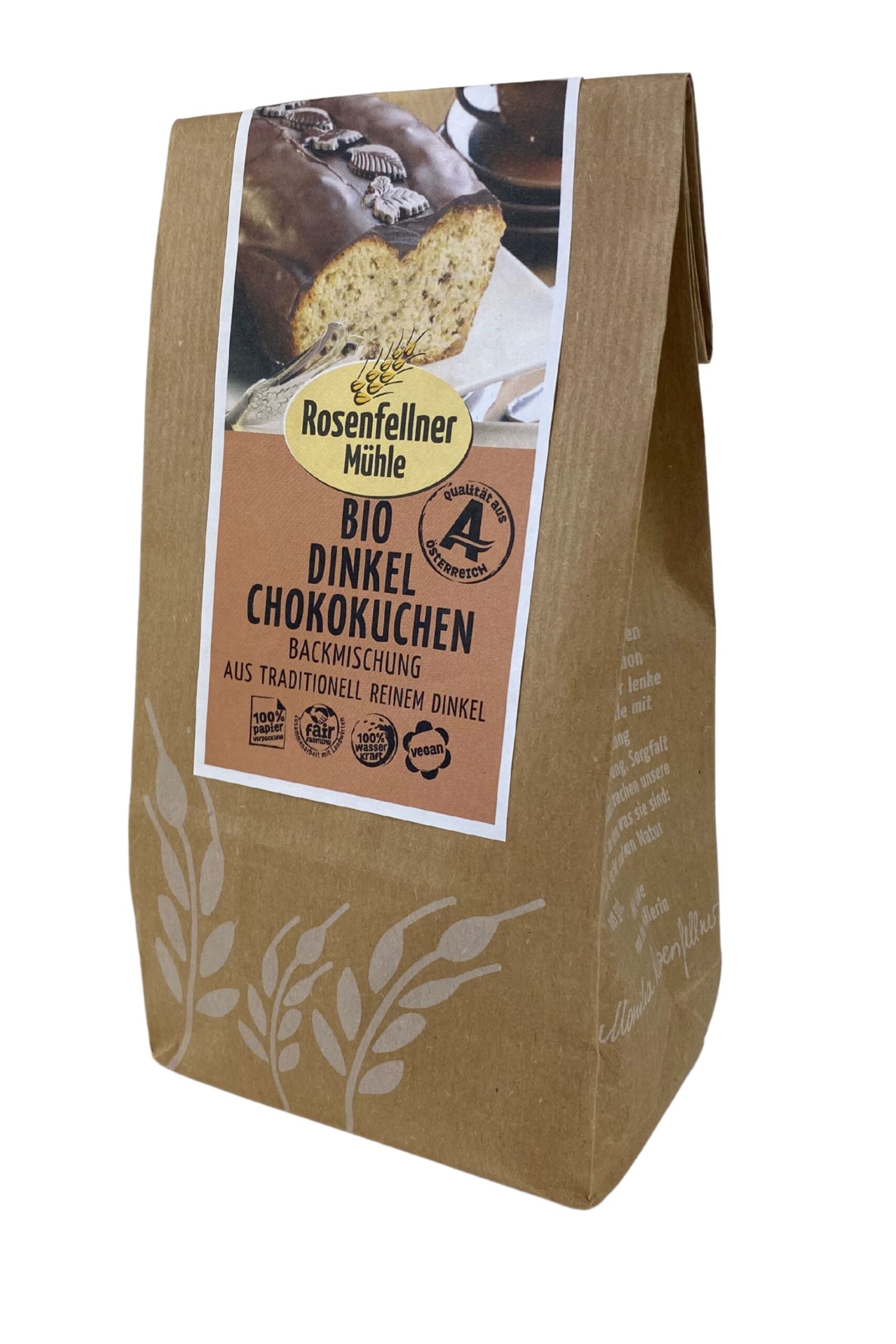 Dinkel Schokokuchen Backmischung Bio 370g, einfache Zubereitung