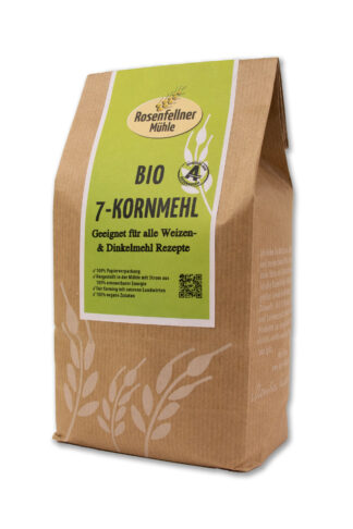7 KORN MEHL BIO 750G, ideal zum Backen und Kochen