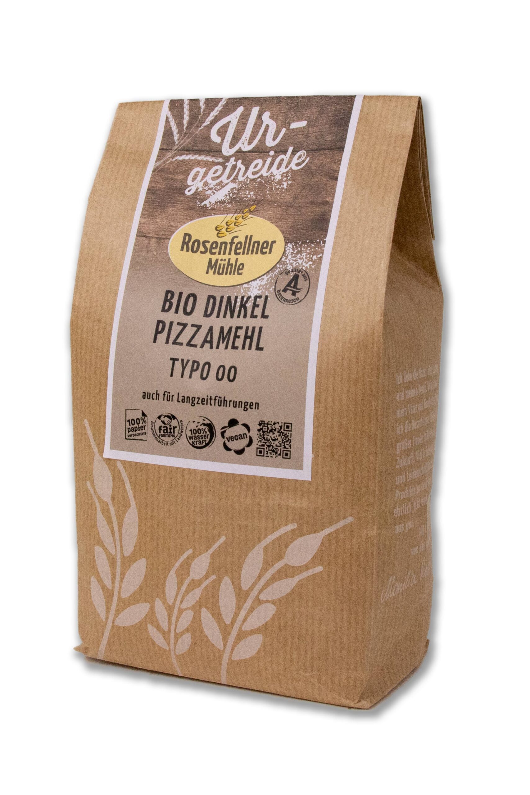 Dinkel Pizzamehl Bio 700g