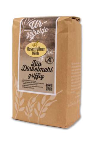 Dinkelmehl griffig URgetreide Bio 1kg, ideal zum Kochen