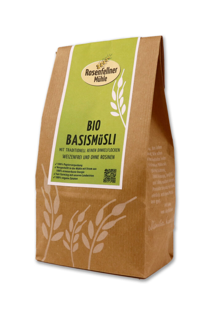Basismüsli weizenfrei ohne Rosinen Bio 400g