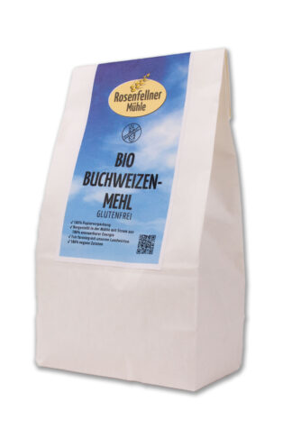 Buchweizenmehl glutenfrei Bio 500g, ideal zum Backen und Kochen