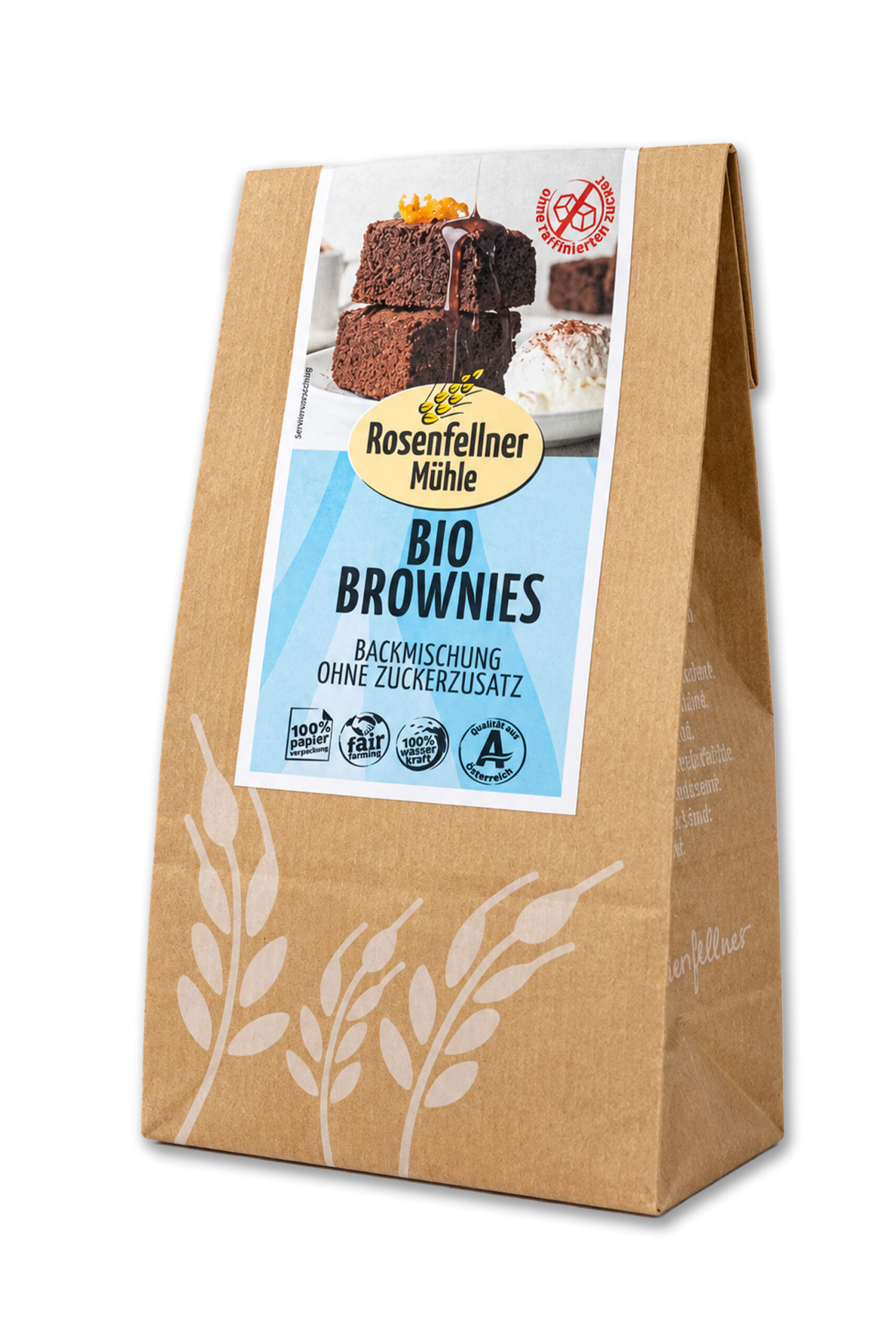 Choko Brownies Backmischung ohne Zuckerzusatz Bio 250g,einfache Zubereitung
