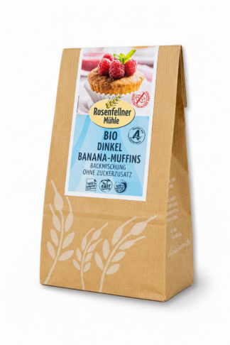 Dinkel Banana Muffins Backmischung ohne Zuckerzusatz Bio 250g