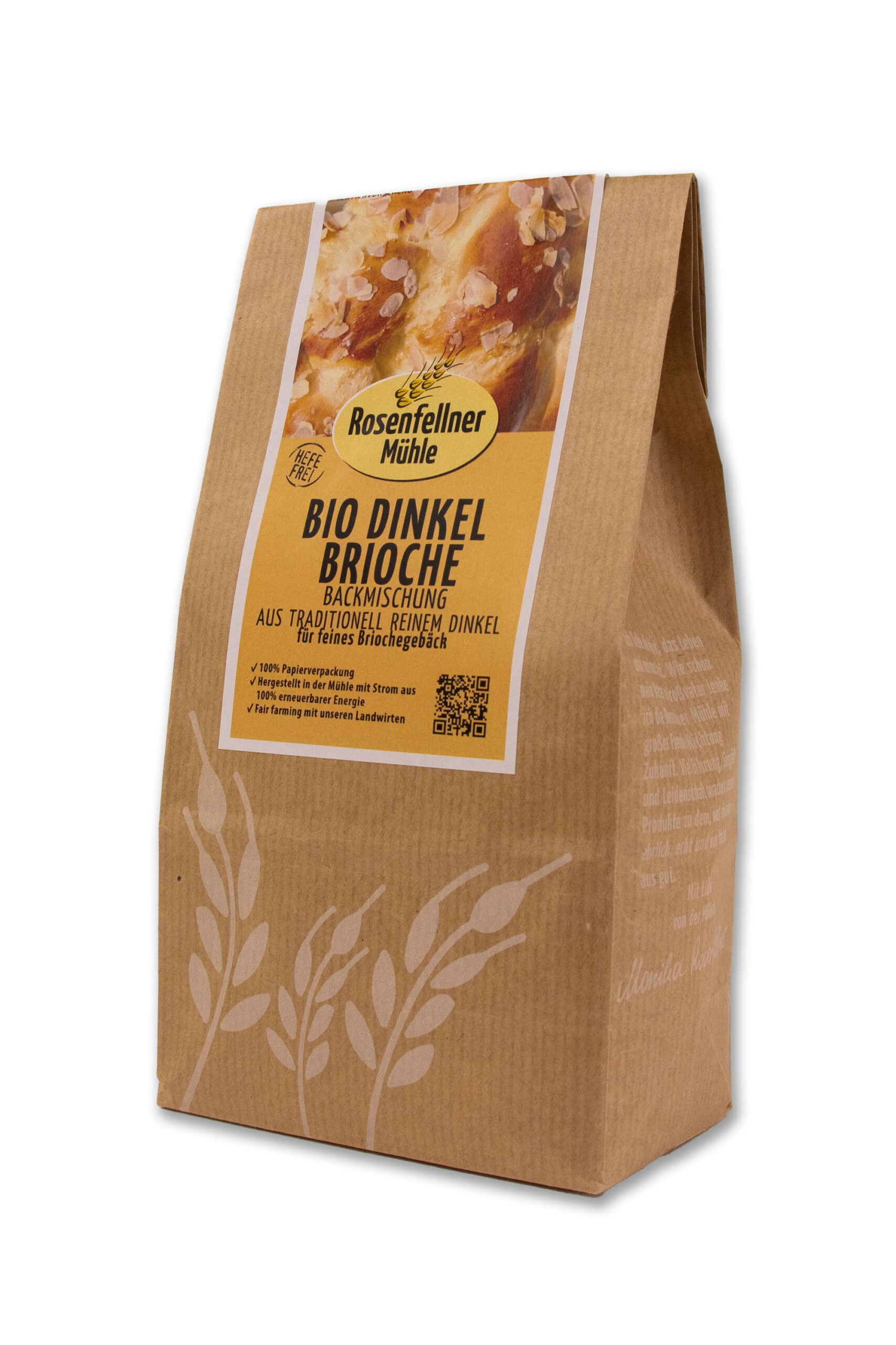 Dinkel Brioche Backmischung Bio 500g