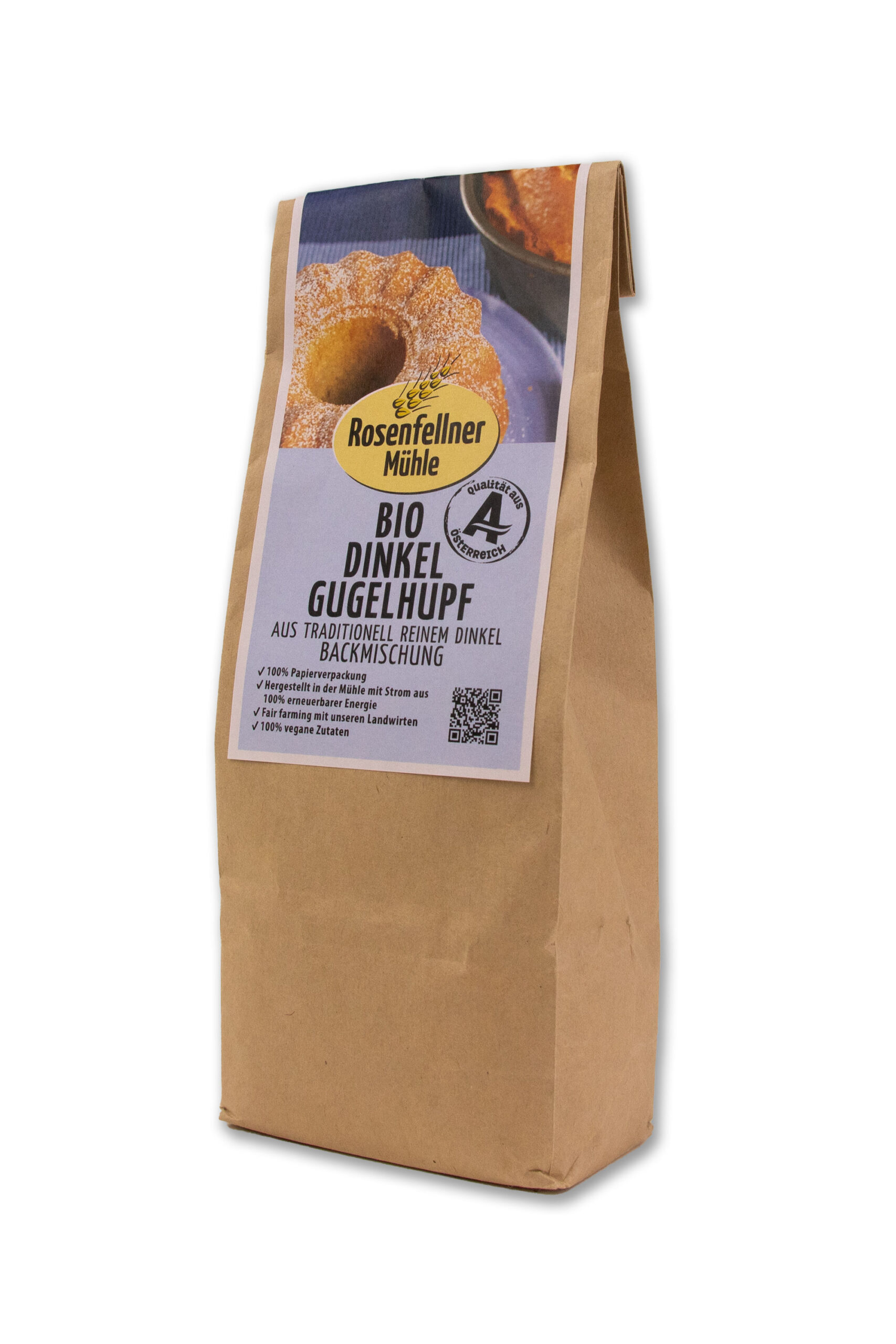 Dinkel Gugelhupf Backmischung Bio 370g, einfache Zubereitung