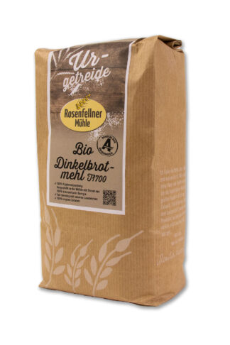 Dinkelbrotmehl T1700 1kg Bio, ideal zum Backen und Kochen