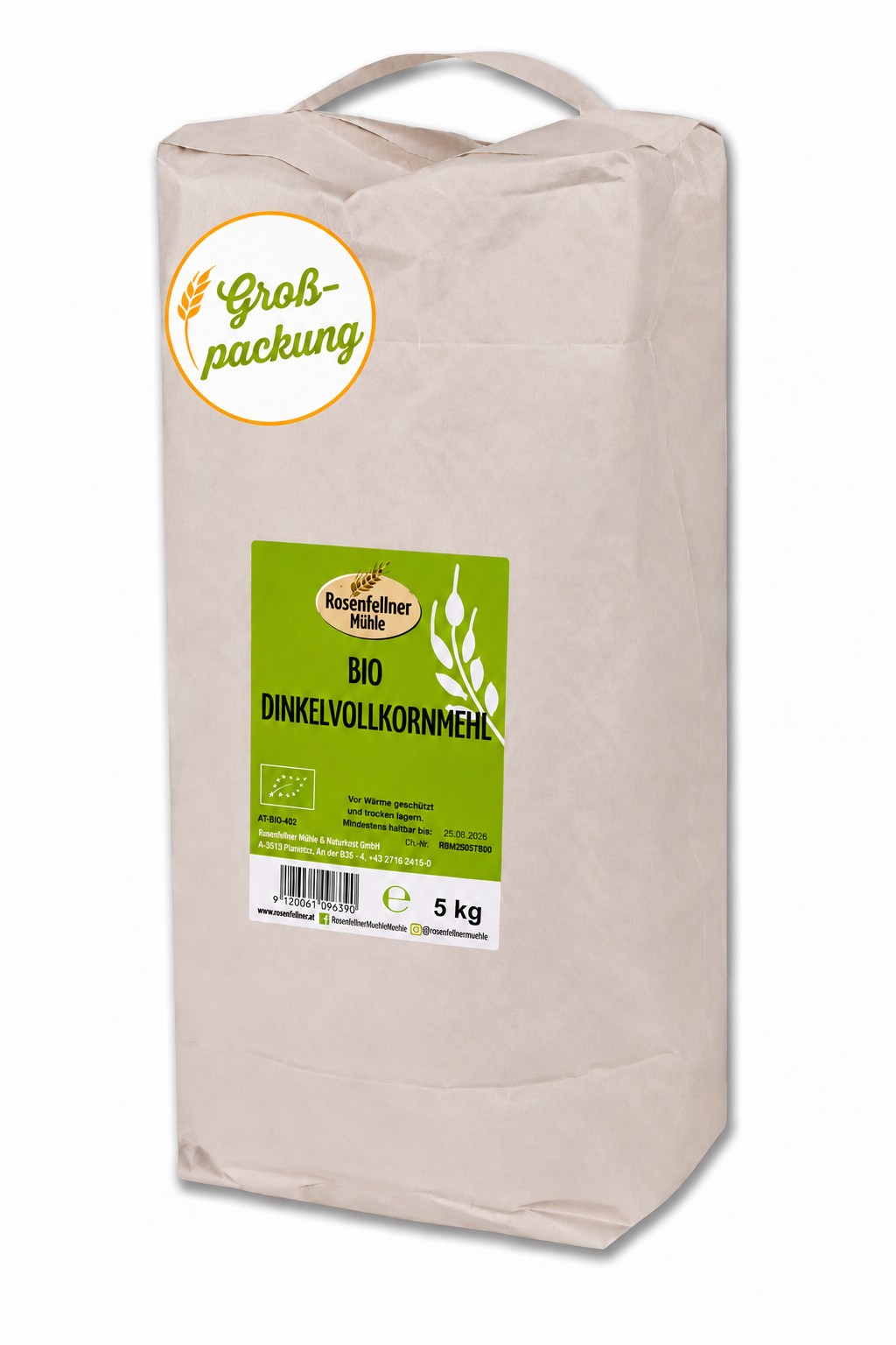Dinkelvollkornmehl URgetreide BIO 5kg