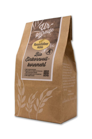 Einkornvollkornmehl Urgetreide Bio 500g, ideal zum Backen und Kochen