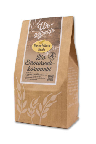 Emmervollkornmehl Urgetreide Bio 500g, ideal zum Backen und Kochen