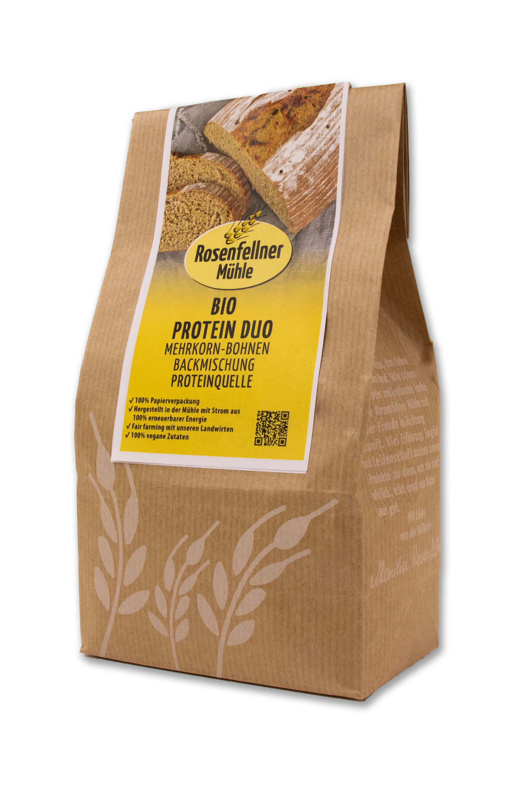 Protein Duo Mehrkorn-Bohnen Brot Backmischung Bio 500g