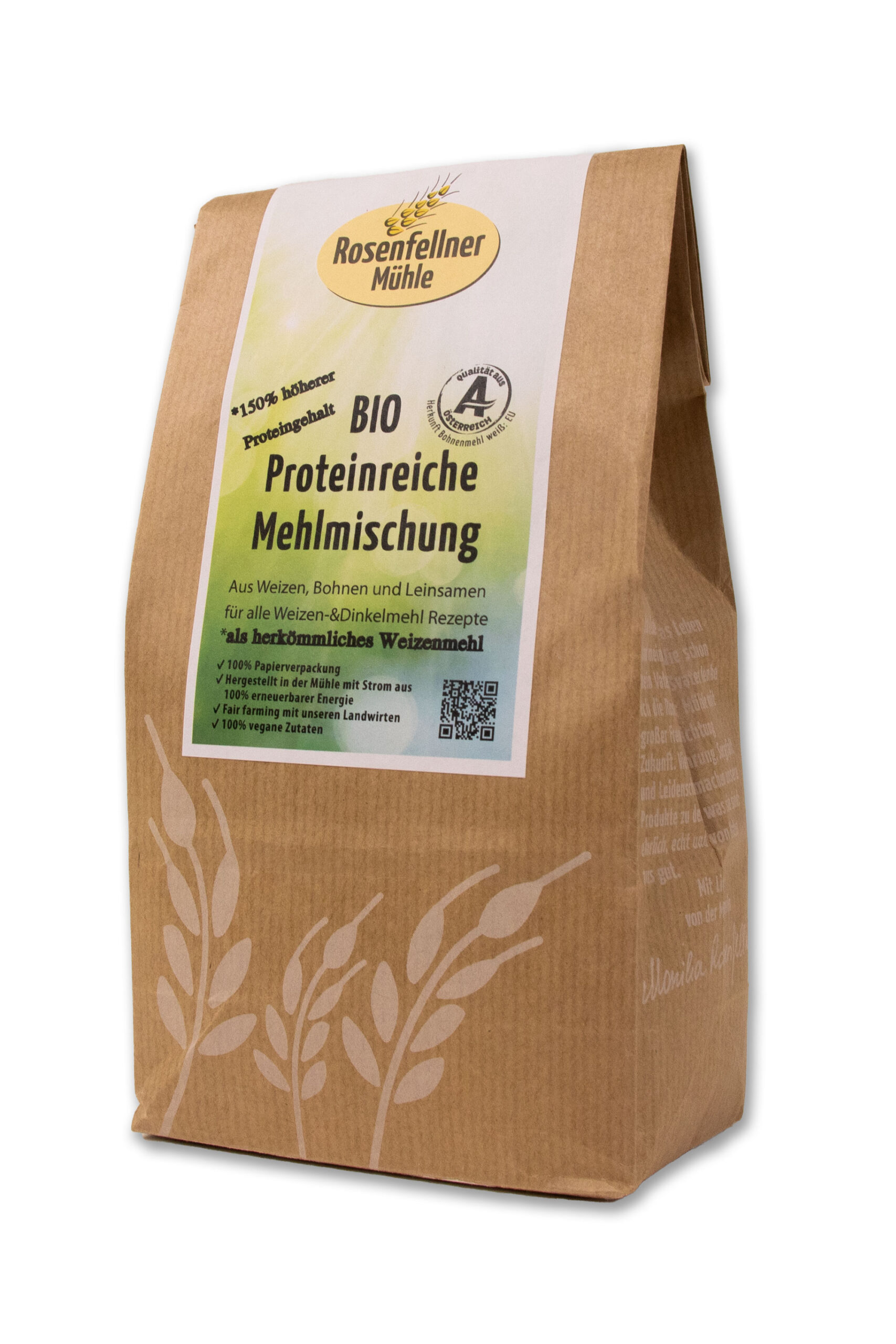 Proteinreiche Mehlmischung Bio 500g, ideal zum Backen und Kochen