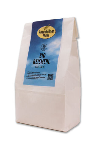 Reismehl glutenfrei Bio 500g, ideal zum Backen und Kochen
