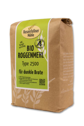 Roggenmehl T2500 Bio 750g, ideal zum Brotbacken
