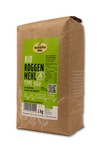 Roggenmehl T960 Bio 1kg, ideal zum Brotbacken