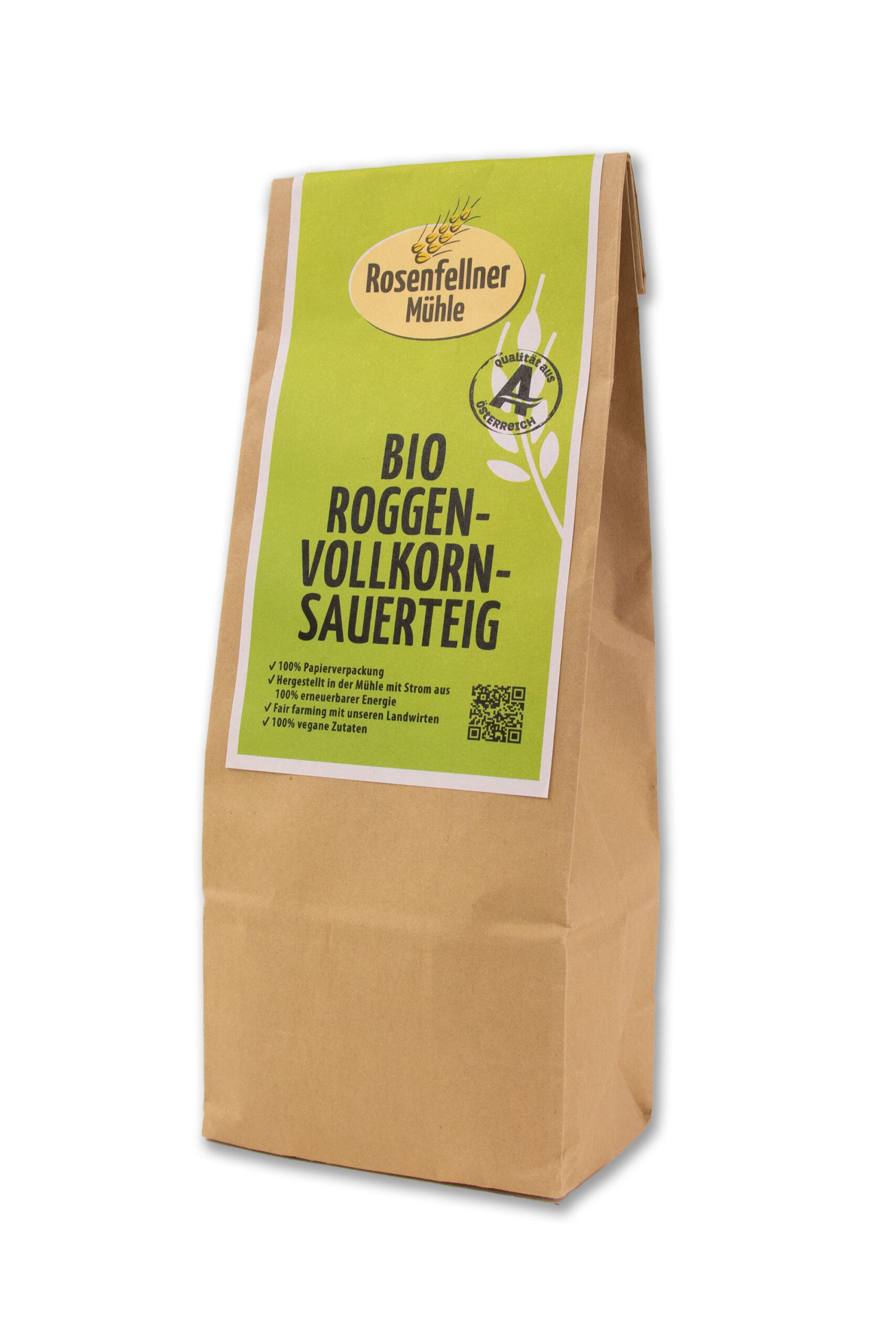 Roggenvollkornsauerteig trocken Bio 170g, ideal zum Brotbacken