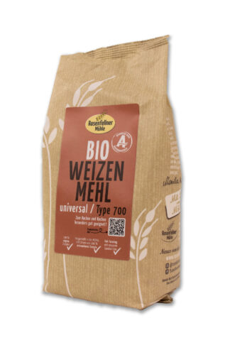 Bio Weizenmehl universal T700 750g, ideal zum Backen und Kochen